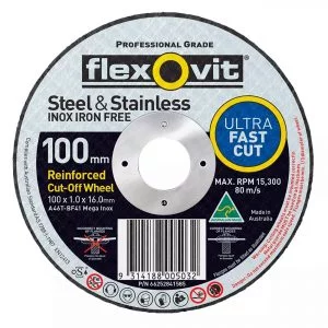 102x1.0x16.0MM A46TBF41 INOX CUT OFF WHEEL