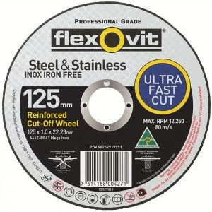 127x1.0x22.2MM A46TBF41 INOX CUT OFF WHEEL