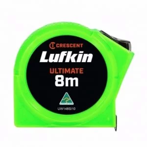8M X 19MM LUFKIN FLOUROLOK MEASURING TAPE